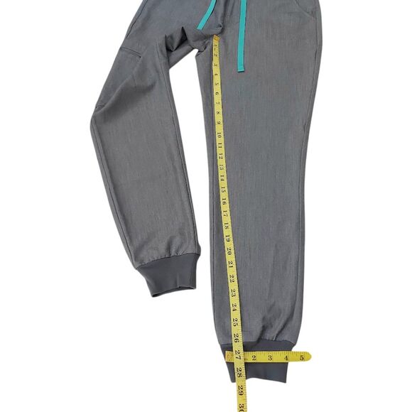 Figs Zamora Jogger Scrub Pants Womens XS Gray Technical Comfortable Uniform Work - Picture 12 of 12